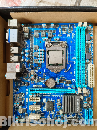 Gigabyte H61M-D2-B3 motherboard i3-2100 processor + 6GB Ram